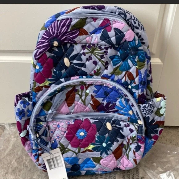 Vera Bradley essential compact back backpack in bengal lily NWT Vera Bradley Bengal Lily Essential Compact Backpack  main image 4